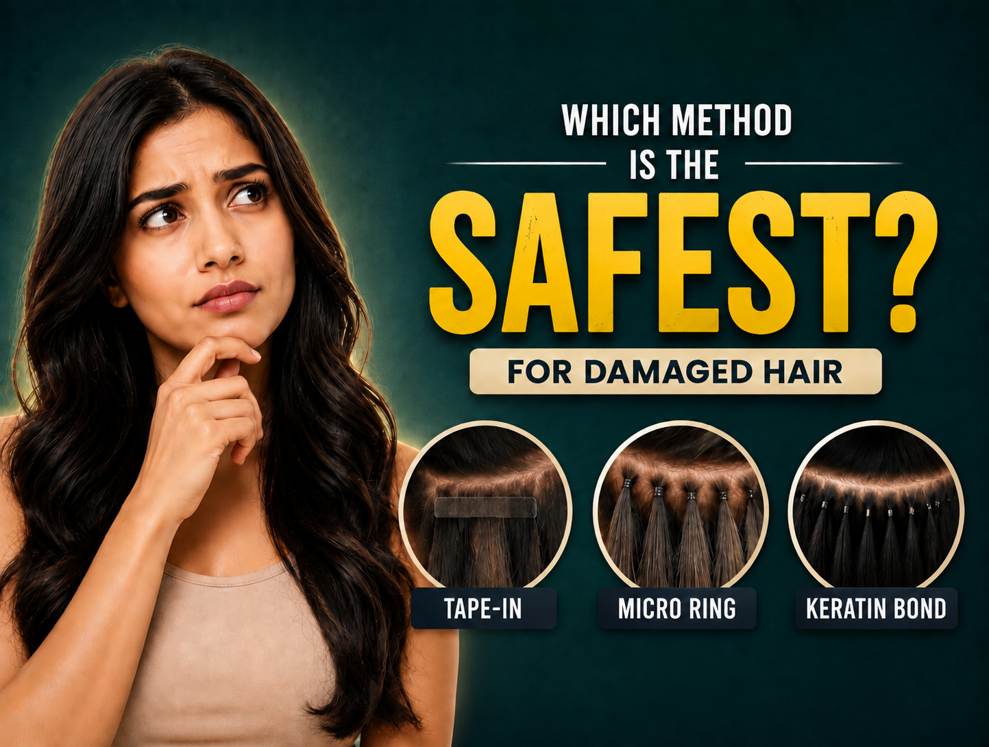 Hair Extensions for Damaged Hair: Which Method Is the Safest?