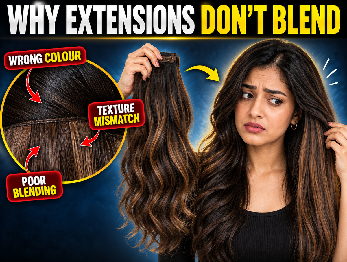 Why Hair Extensions Don’t Blend With Natural Hair