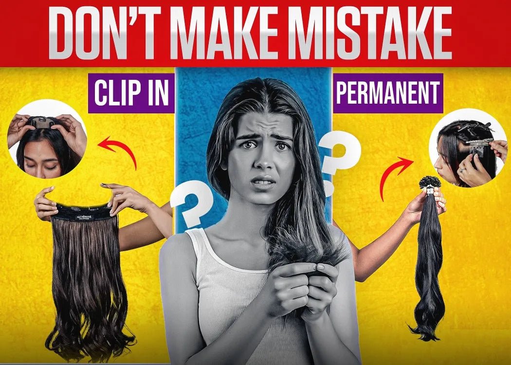 Clip-In Extensions vs. Permanent Hair Extensions: Which Is Right for You? - Alchemane Hair Extensions