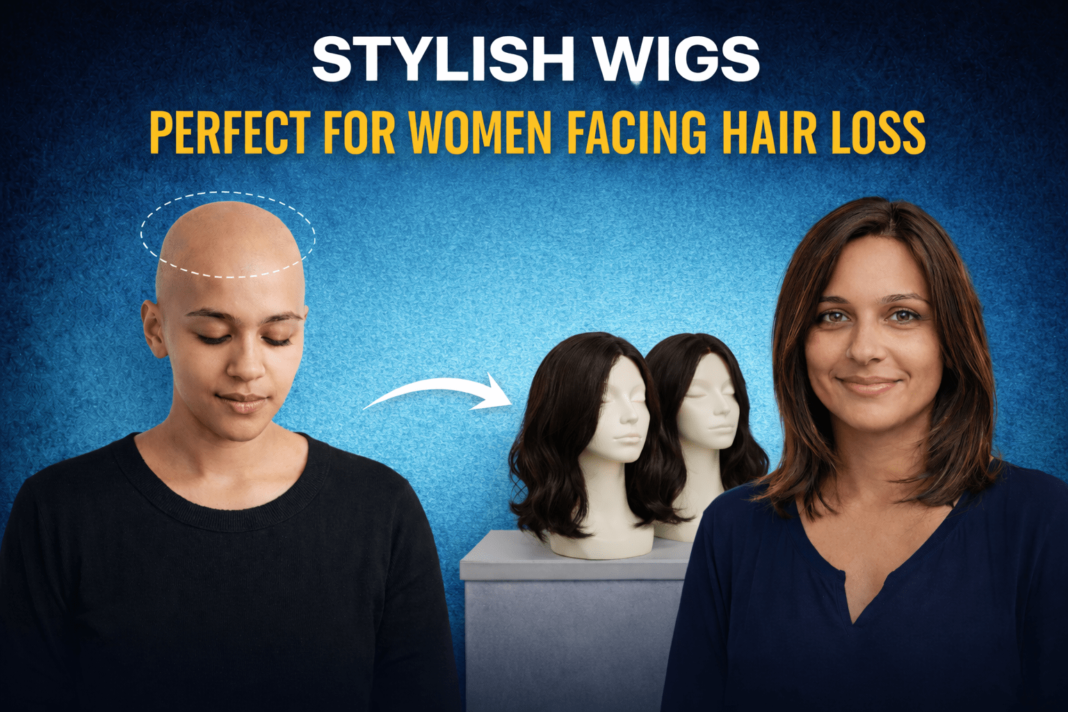 Durable, Stylish Wigs Perfect for Women Facing Hair Loss in India - Alchemane Hair Extensions