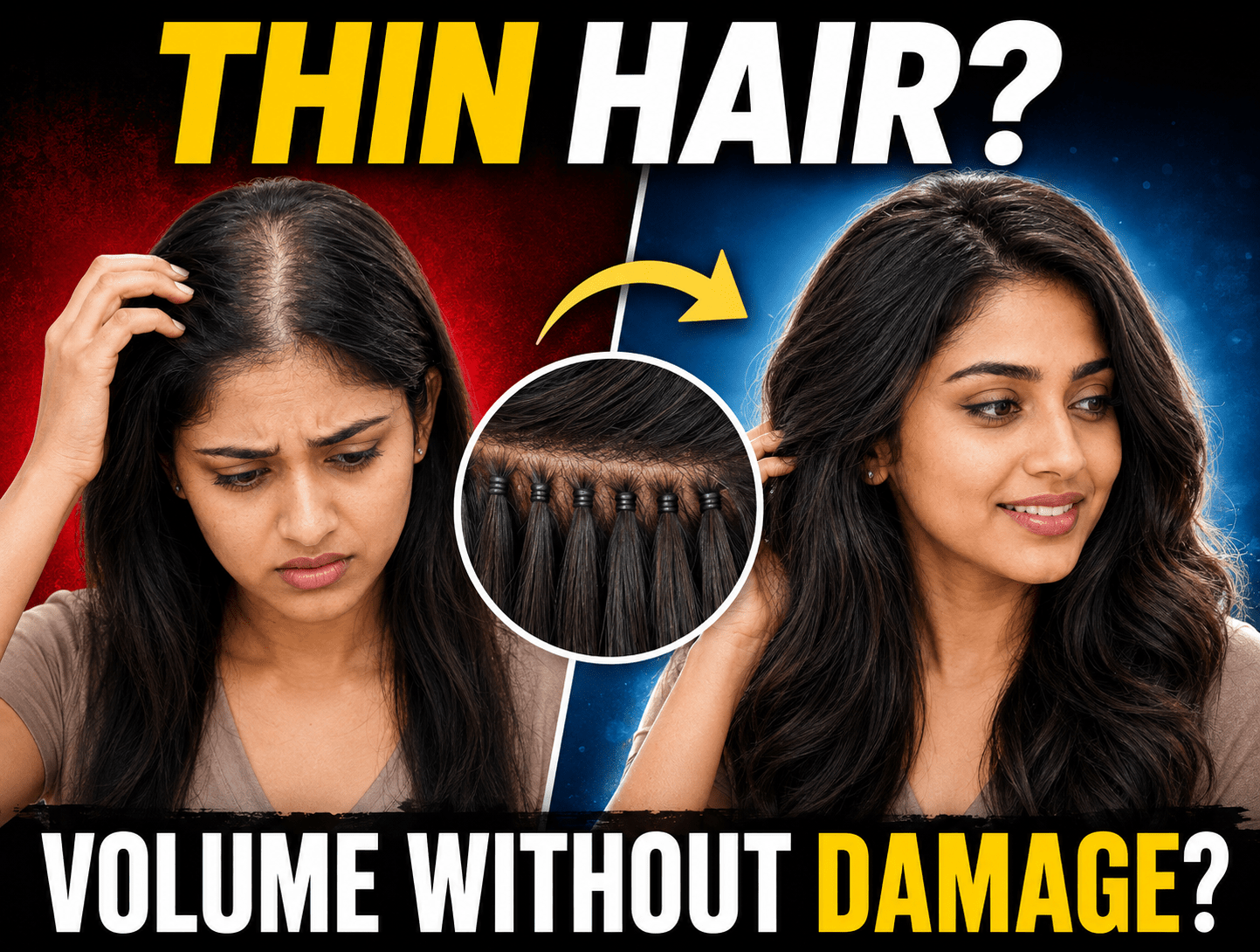 Hair Extensions for Thin Hair: How to Add Volume Without Stressing Your Roots - Alchemane Hair Extensions