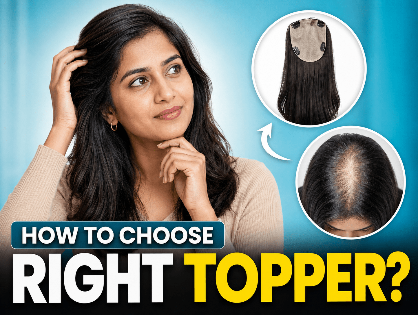 How to Choose the Right Hair Topper for Crown Thinning - Alchemane Hair Extensions