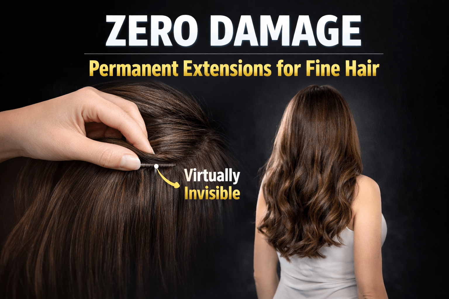 Permanent Hair Extensions That Won’t Weigh Down Already Thin Hair - Alchemane Hair Extensions