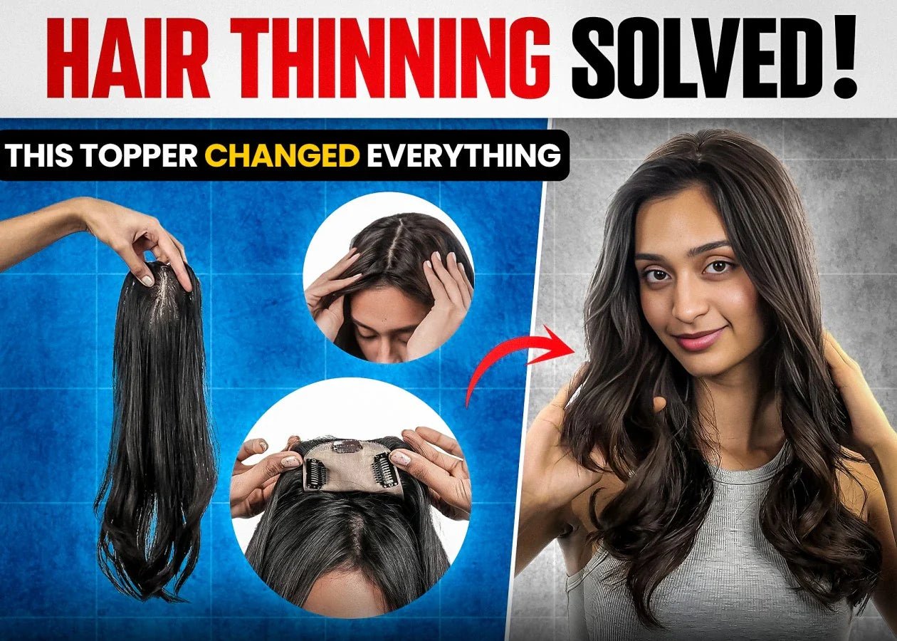 Say Goodbye to Hair Thinning: This Topper Restored My Confidence! - Alchemane Hair Extensions