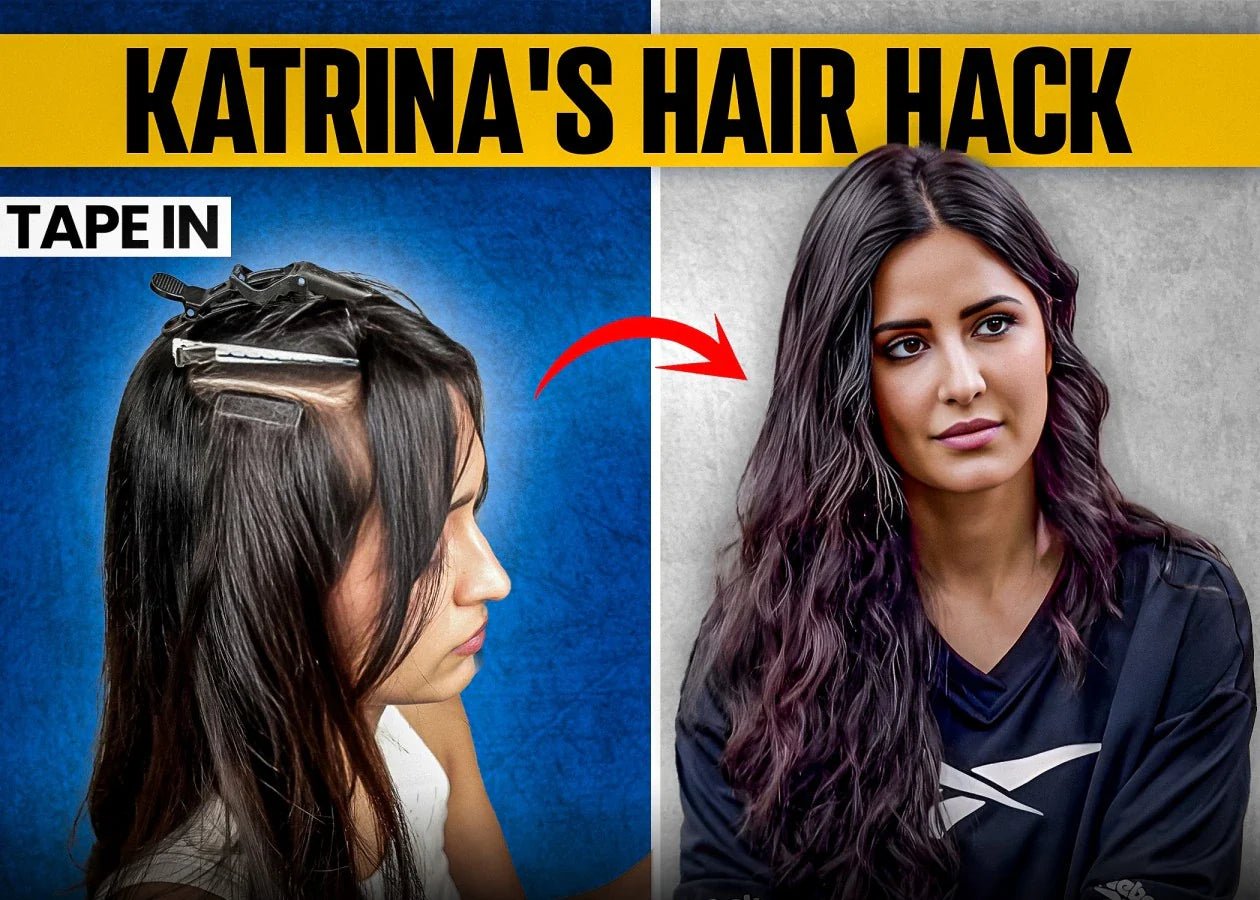 Tape-In Extensions: The Secret to Katrina Kaif’s Effortless Glam - Alchemane Hair Extensions