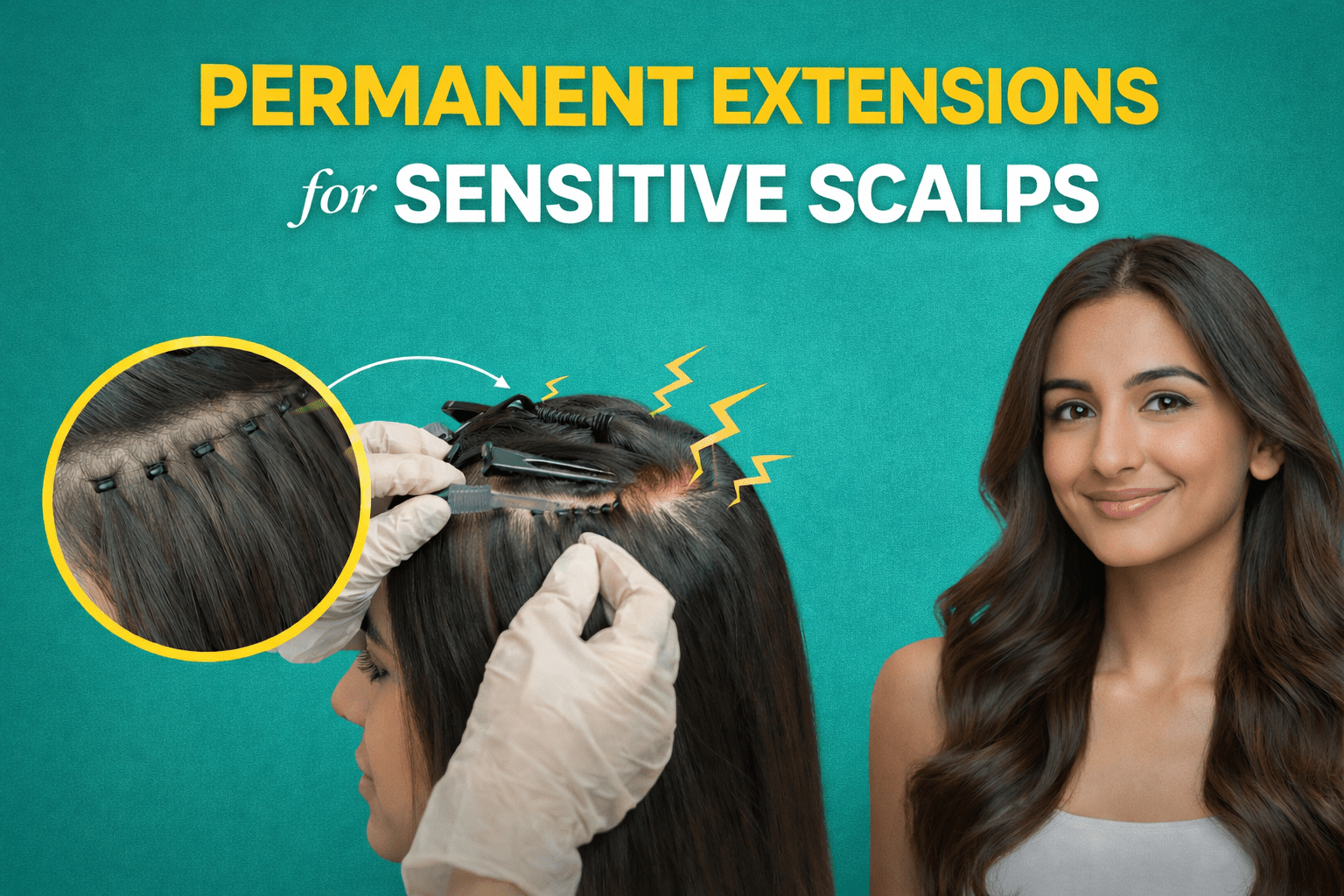 The Safest Permanent Extensions for Women with Sensitive Scalps: What No One's Telling You - Alchemane Hair Extensions
