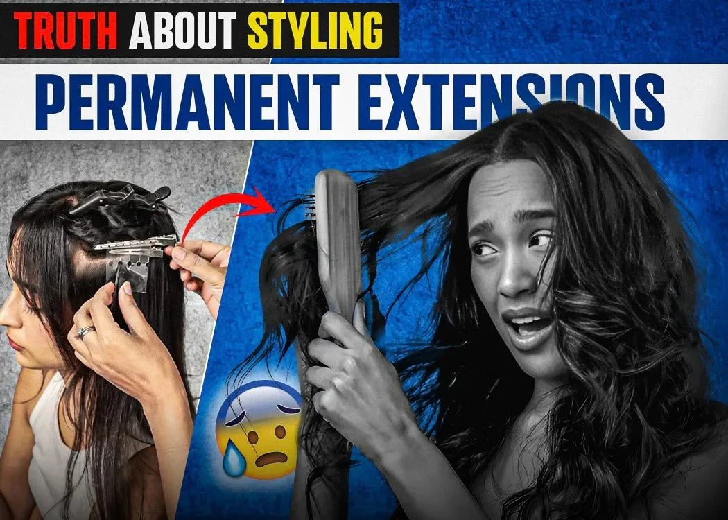 Think Styling Is Easy After Permanent Extensions? Here’s What You Really Need to Know! - Alchemane Hair Extensions