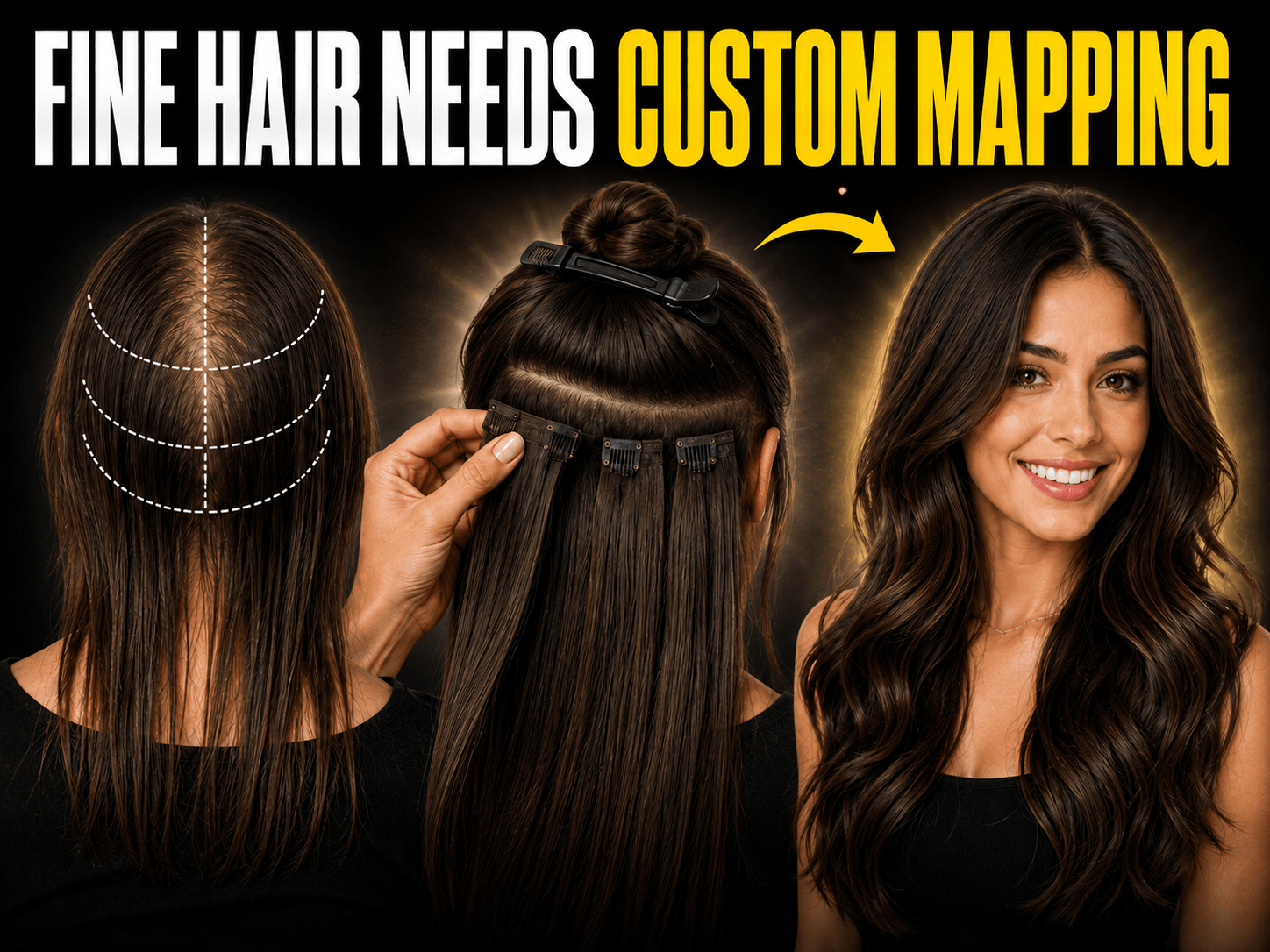 Why Fine Hair Needs Custom Extension Mapping Before Installation - Alchemane Hair Extensions