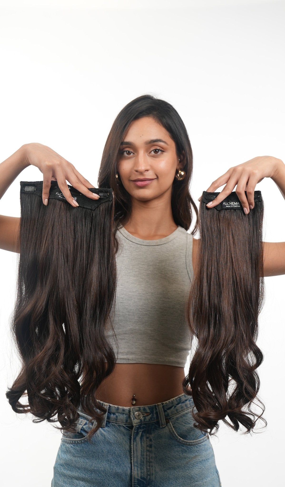 Two Set Clip In Hair Extensions - Alchemane Hair Extensions