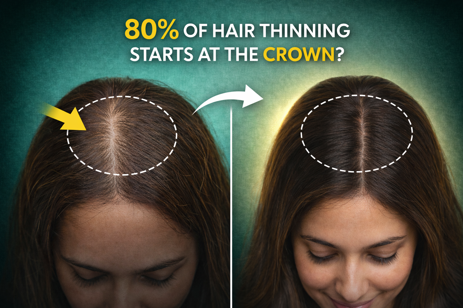 Why 80% of Hair Thinning Starts at the Crown - And What Most Women Discover Too Late