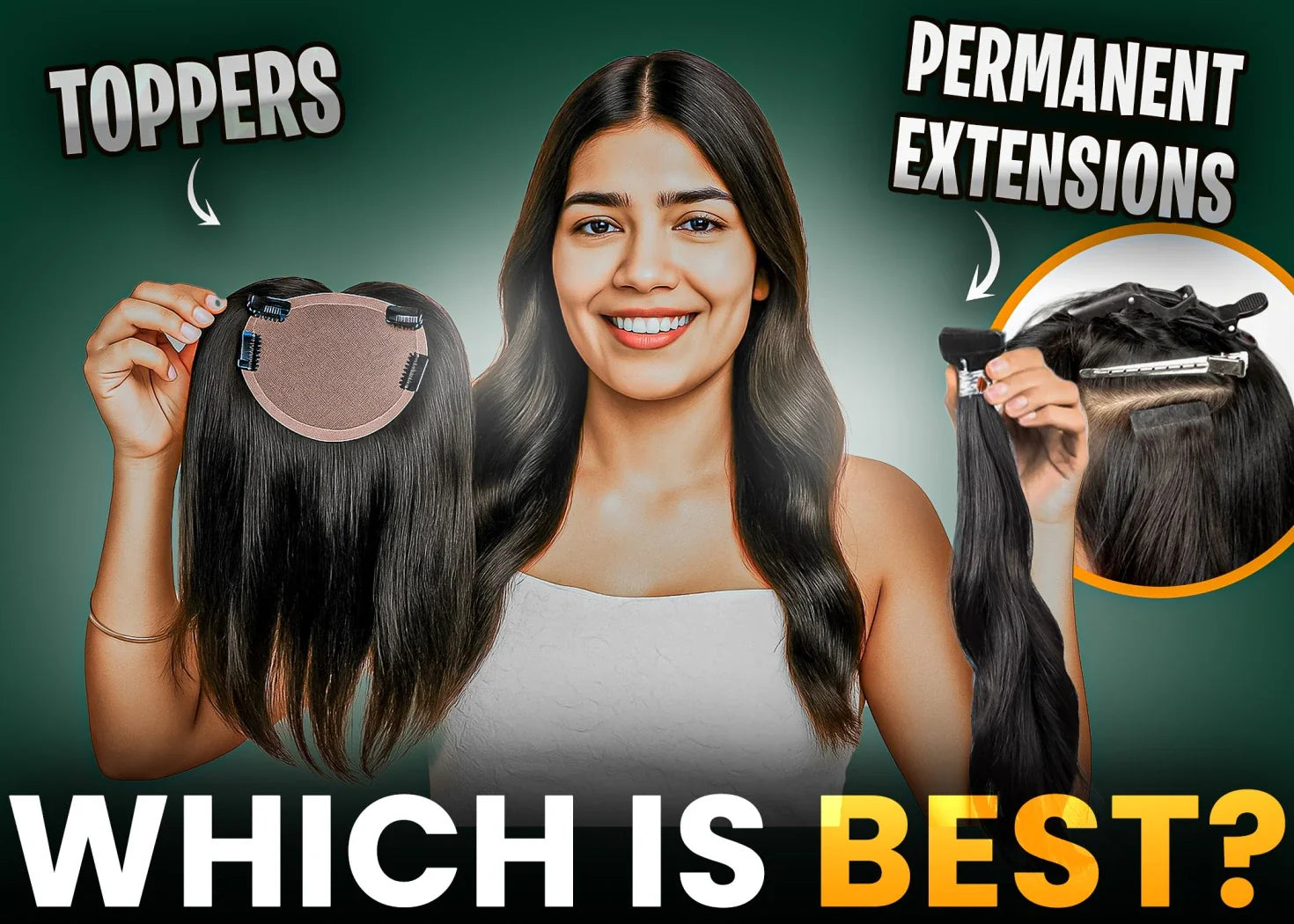 Clip-In Hair Toppers vs. Permanent Hair Extensions: Which One Is Right for You?