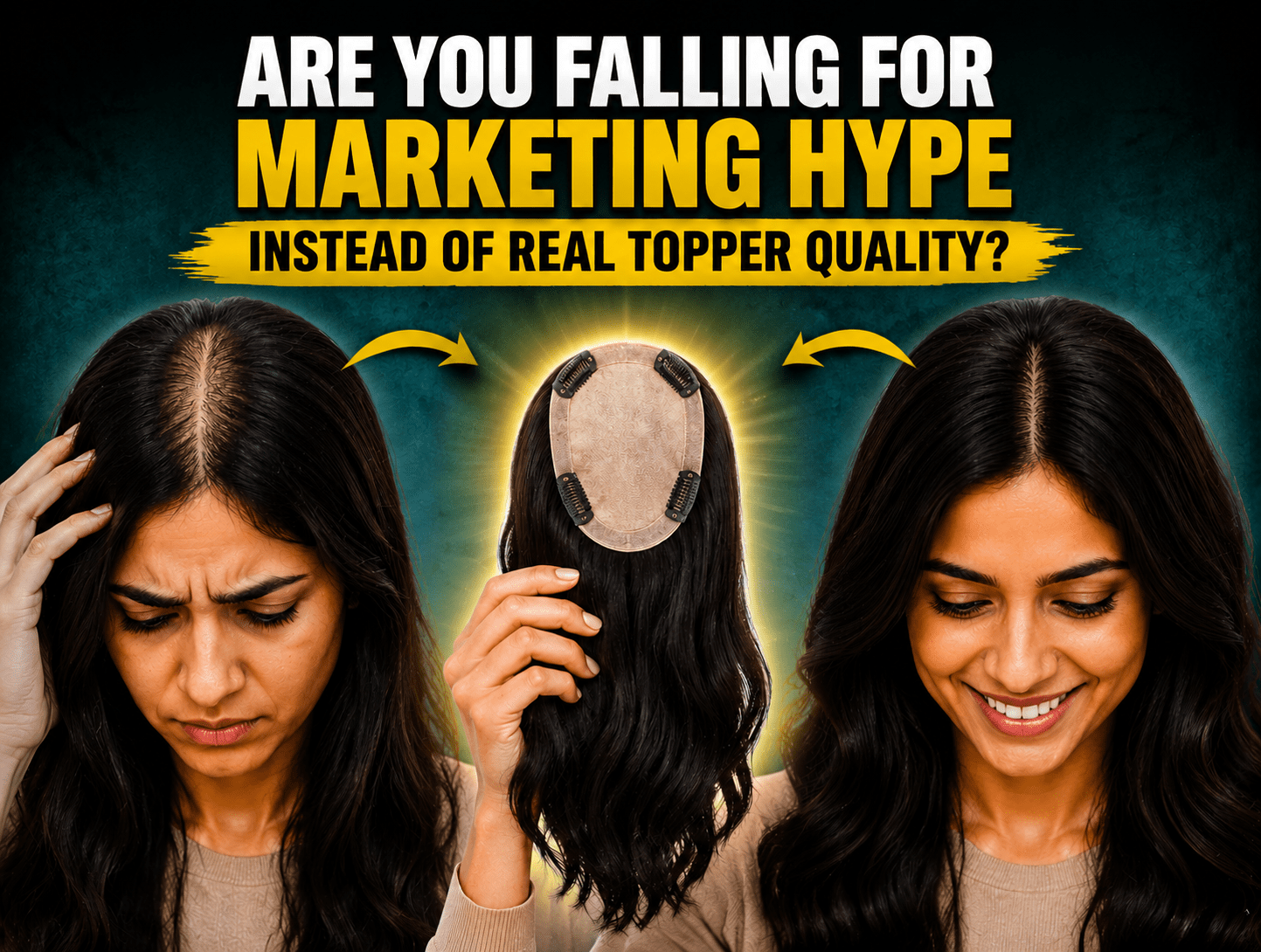 Are You Falling for Marketing Hype Instead of Real Topper Quality? - Alchemane Hair Extensions