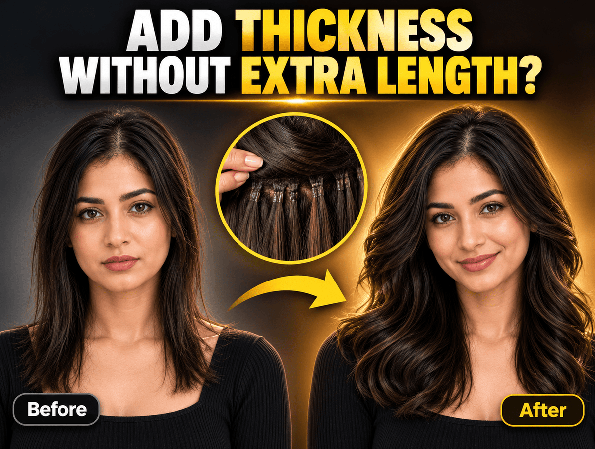 Can Permanent Hair Extensions Add Thickness Without Extra Length? - Alchemane Hair Extensions