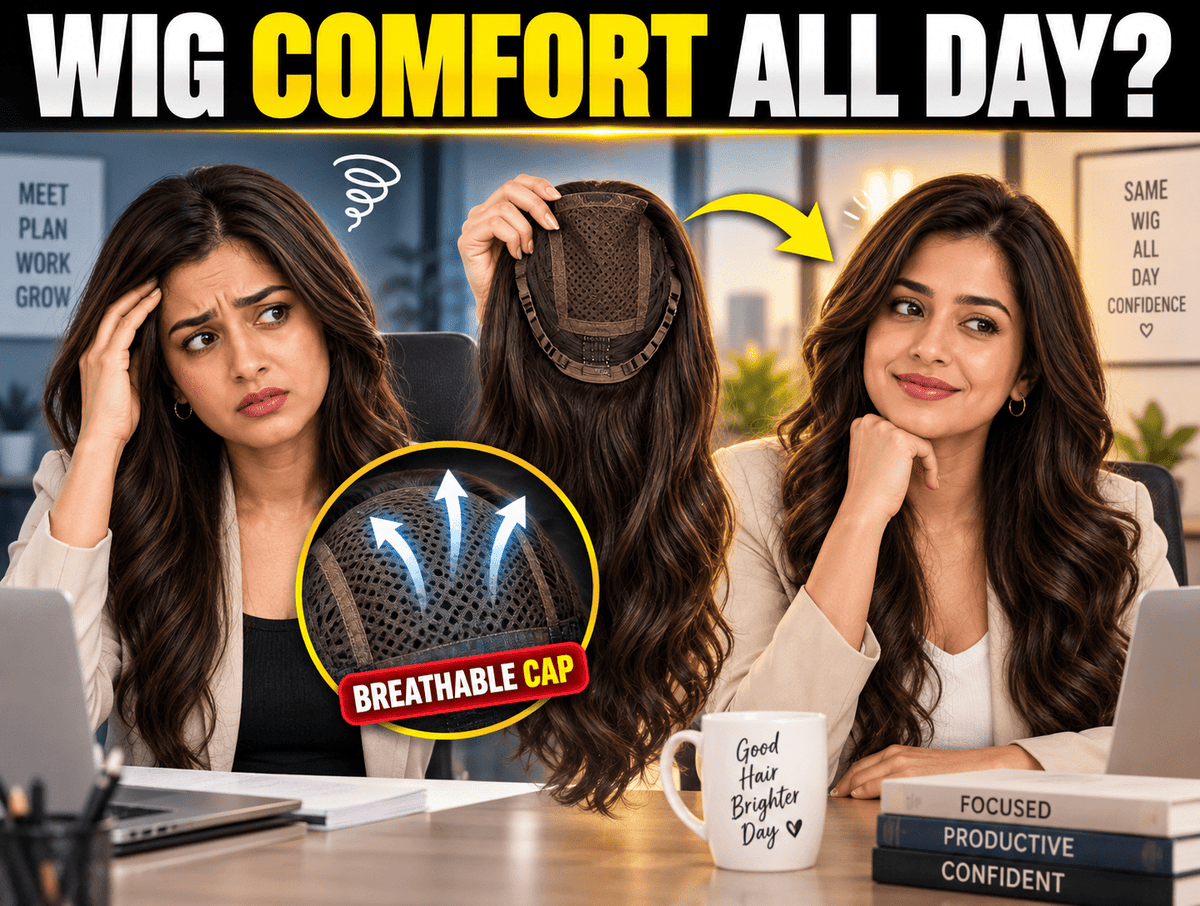 Can Wigs Stay Comfortable During Long Office Hours? - Alchemane Hair Extensions