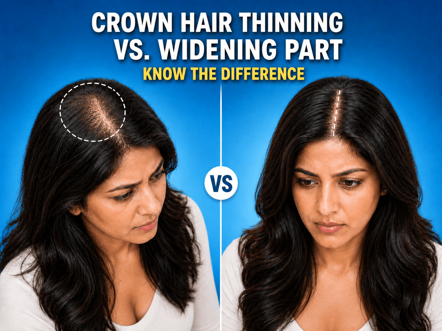 Crown Hair Thinning vs. Widening Part: Know the Difference - Alchemane Hair Extensions