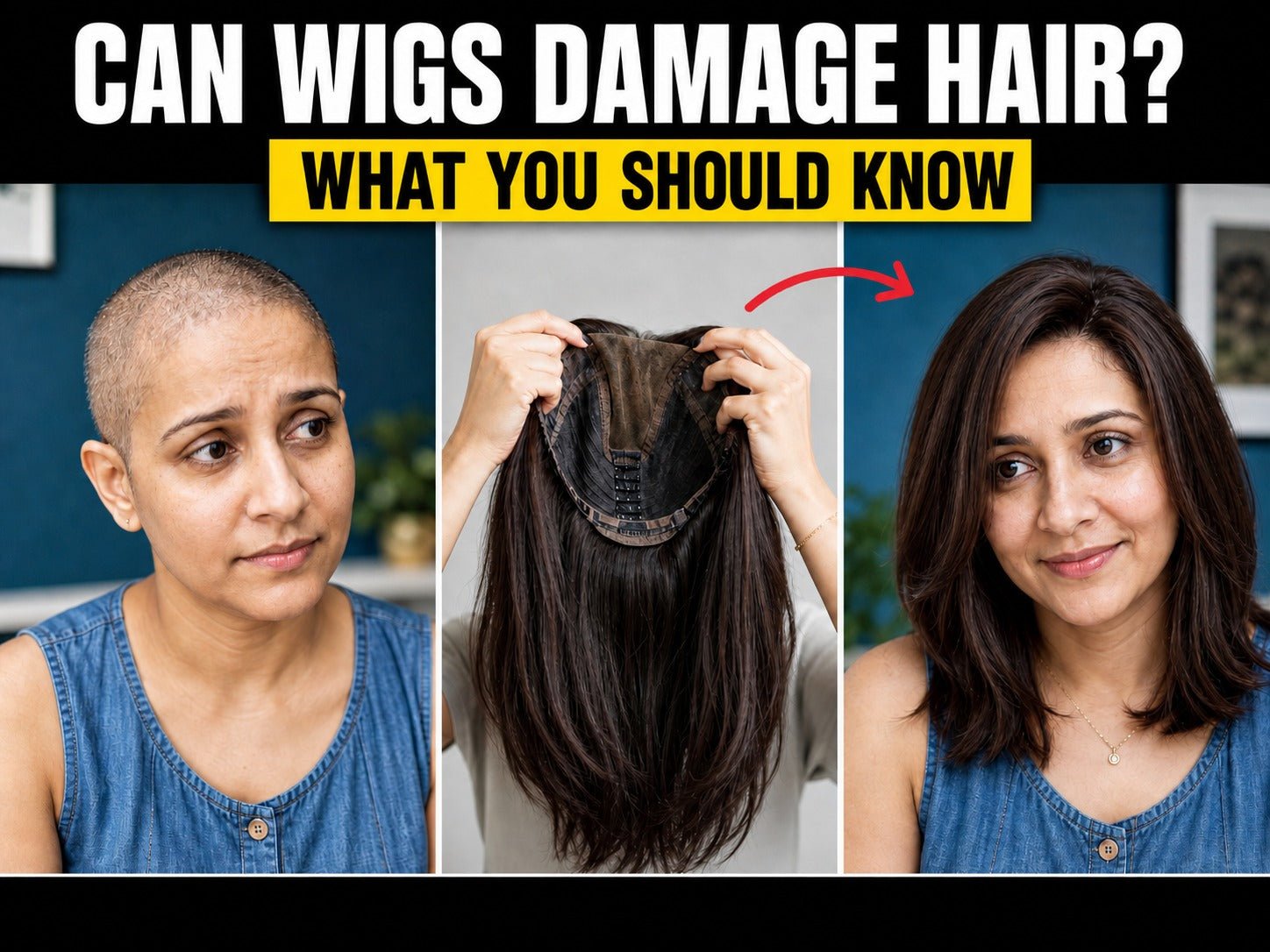 Does Wearing a Wig Damage Your Real Hair? The Answer May Surprise You - Alchemane Hair Extensions
