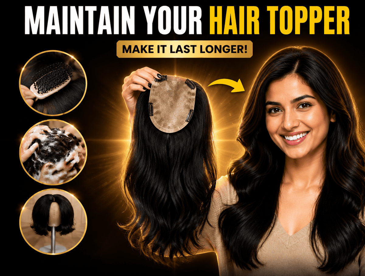 How to Maintain a Human Hair Topper and Make It Last Longer - Alchemane Hair Extensions
