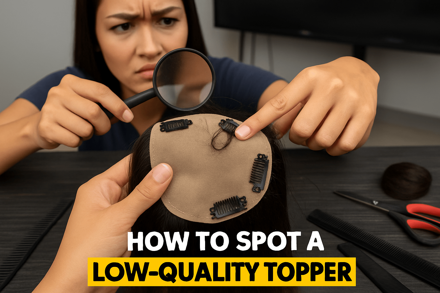 How to Spot a Low Quality Topper (Before You Waste Your Money) - Alchemane Hair Extensions