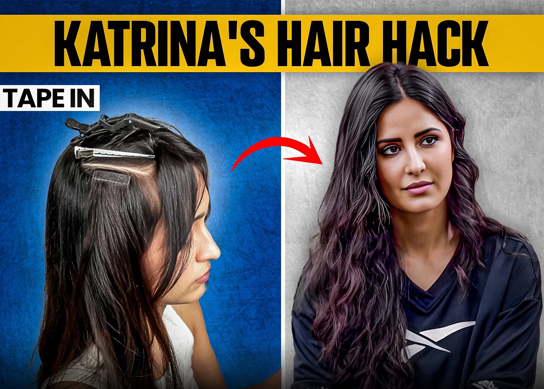 Tape-In Extensions: The Secret to Katrina Kaif’s Effortless Glam