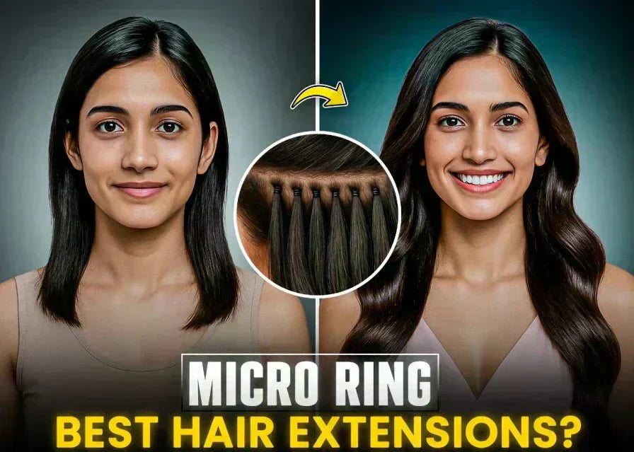 Micro Ring Extensions: The Game-Changer for Flawless Glamour Shots - Alchemane Hair Extensions