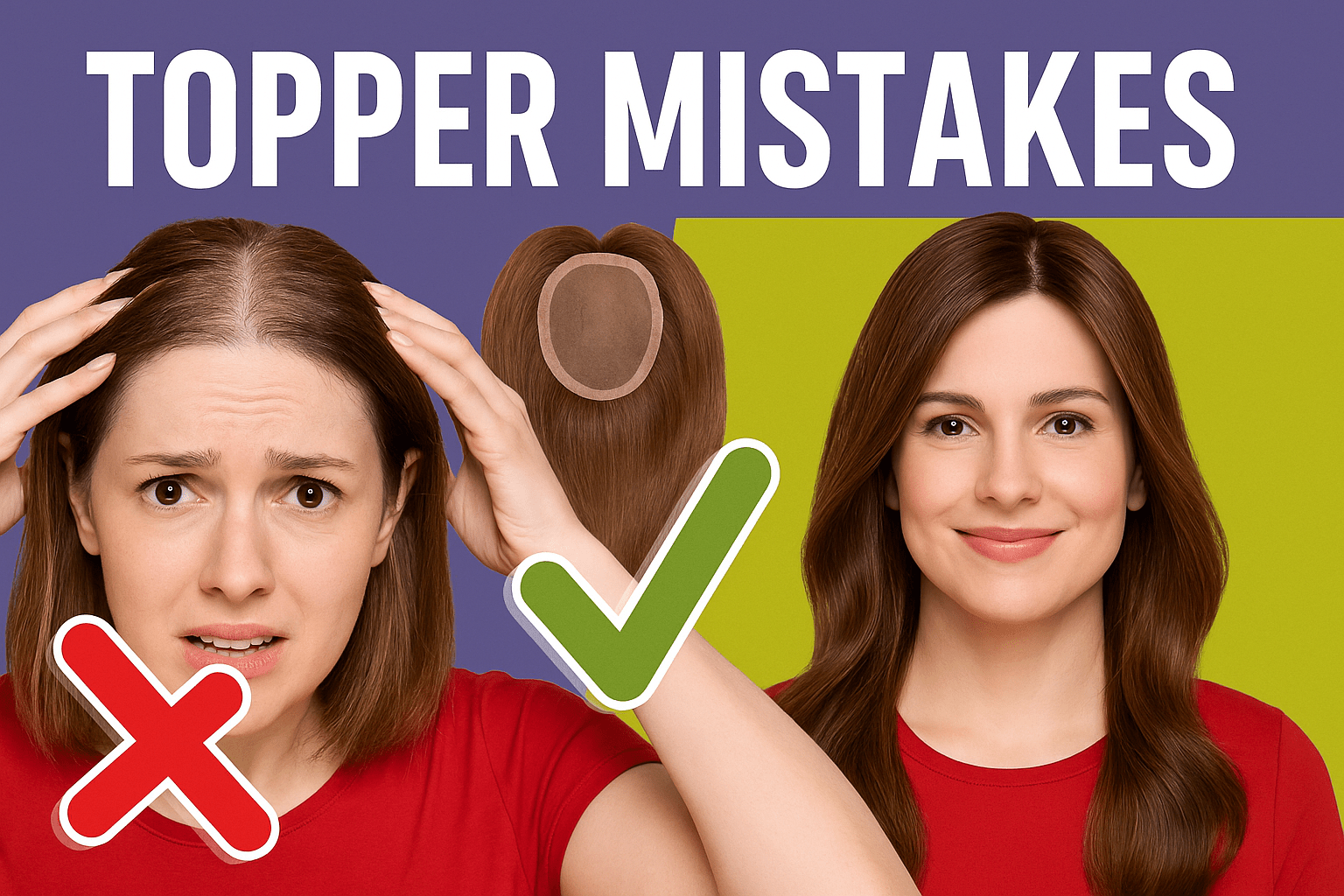 The #1 Mistake Women Make When Choosing a Hair Topper (And How to Avoid It!) - Alchemane Hair Extensions