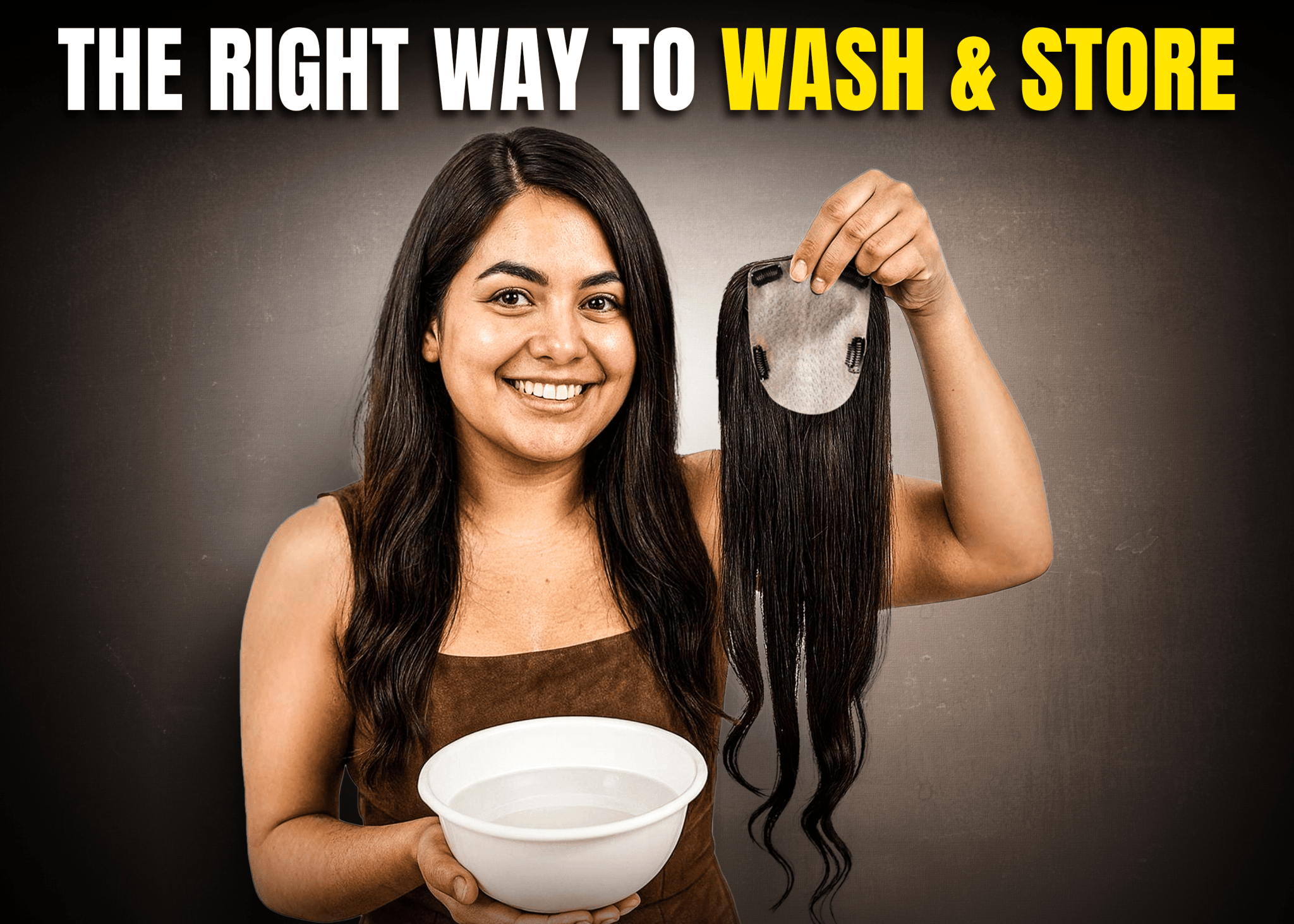 The Right Way to Wash and Store Hair Toppers at Home - Alchemane Hair Extensions