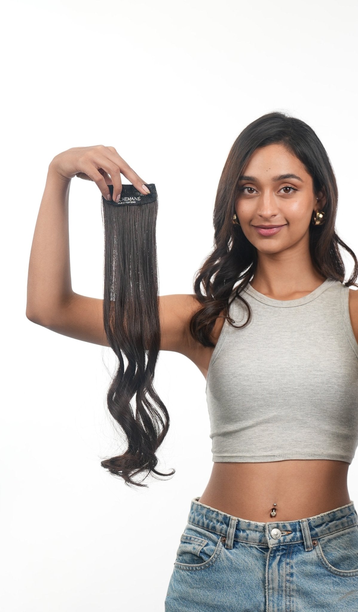 2 Clip Side Hair Extensions | 100% Human Hair | Alchemane